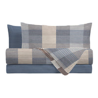 Completo Letto Piazza e Mezza in Cotone con Stampa - Fantasia Dream Me Gilbert Blue