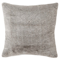 Happidea Cuscino Fur 50x50 cm Tinta Unita Brown