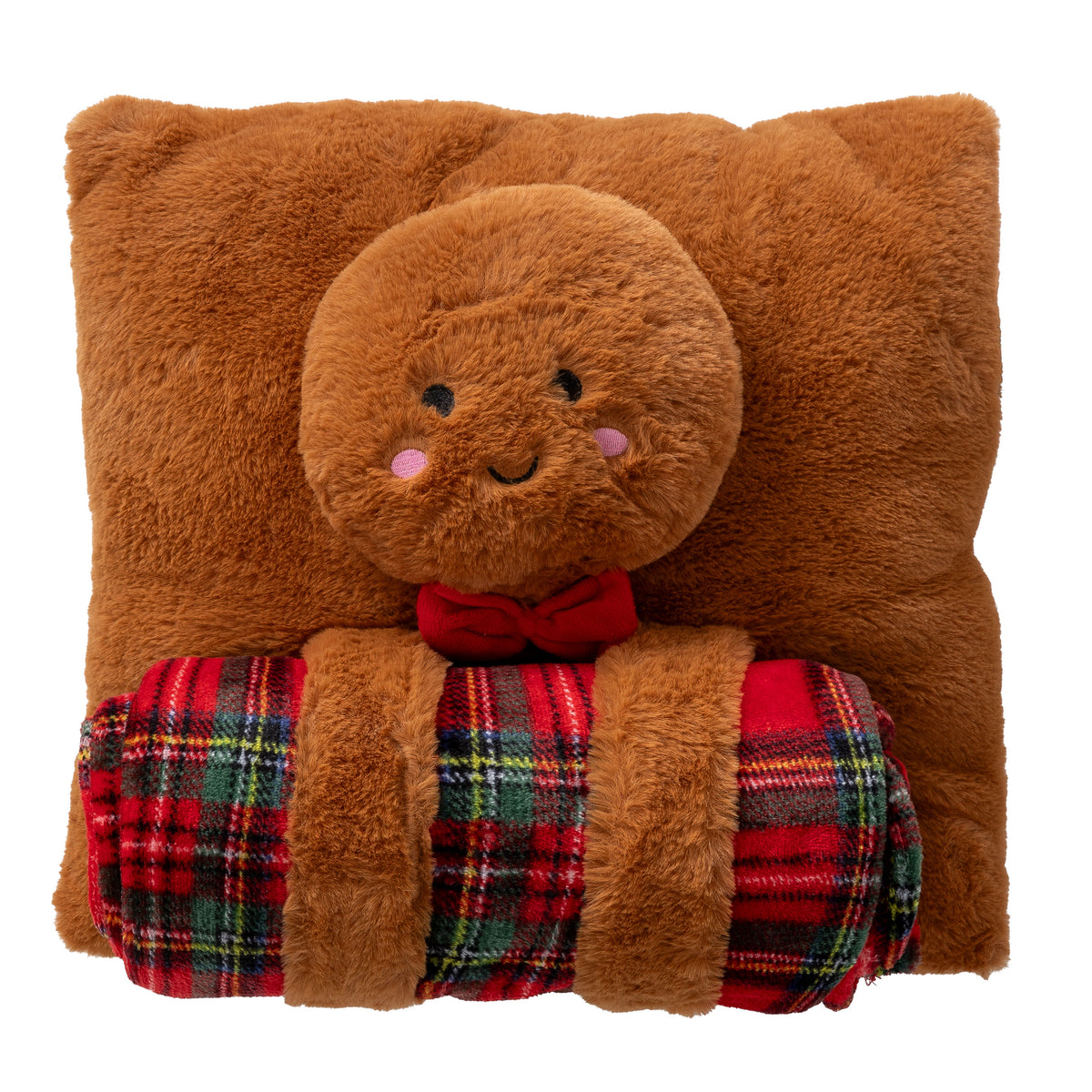Kissen mit Decke Jolly Gift 120x160 cm Lebkuchenkeks