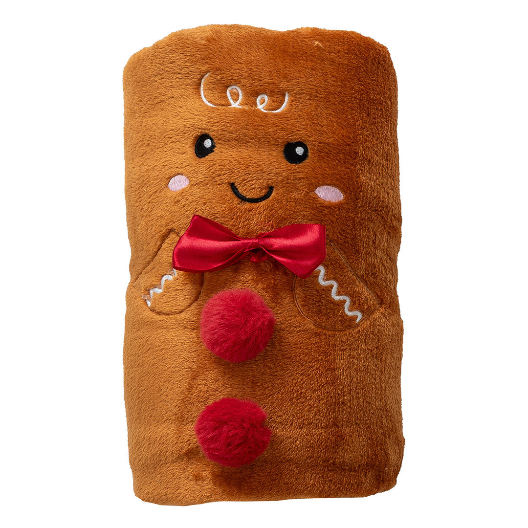 Plaid Cute Jolly Gift 120x160 cm Gingerbread Biscuit
