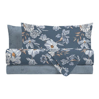 Parure Copripiumino Piazza e Mezza in Cotone con Stampa - Fantasia Dream Me Julienne Blue