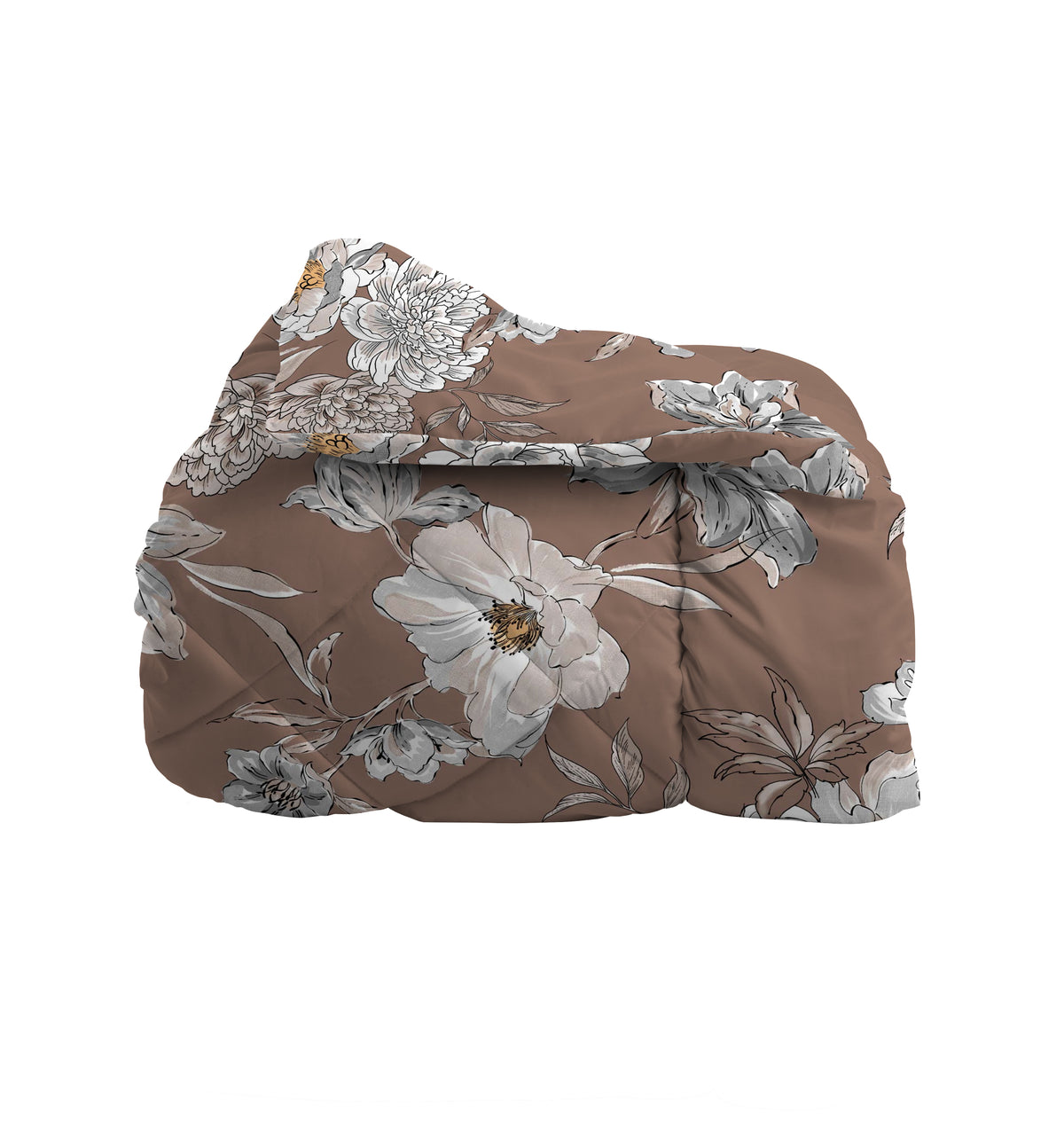 Trapunta Matrimoniale con Stampa - Fantasia Hug Me Julienne Taupe