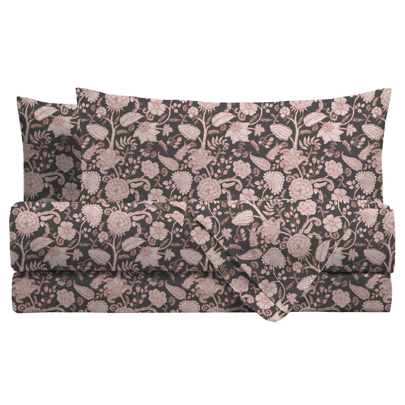 Completo Letto Stampato Matrimoniale Kimberly Pink - Amo La Casa Shop