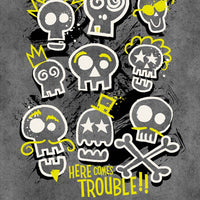 Copripiumino Digitale Singolo Trouble Grey - Amo La Casa Shop