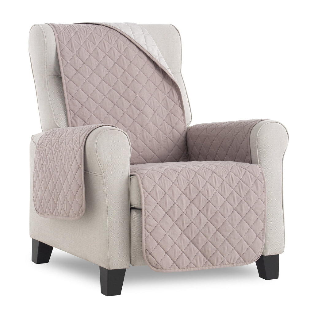 Copripoltrona Trapuntato Maui R-55 Bicolore Lino/Avorio - Amo La Casa Shop