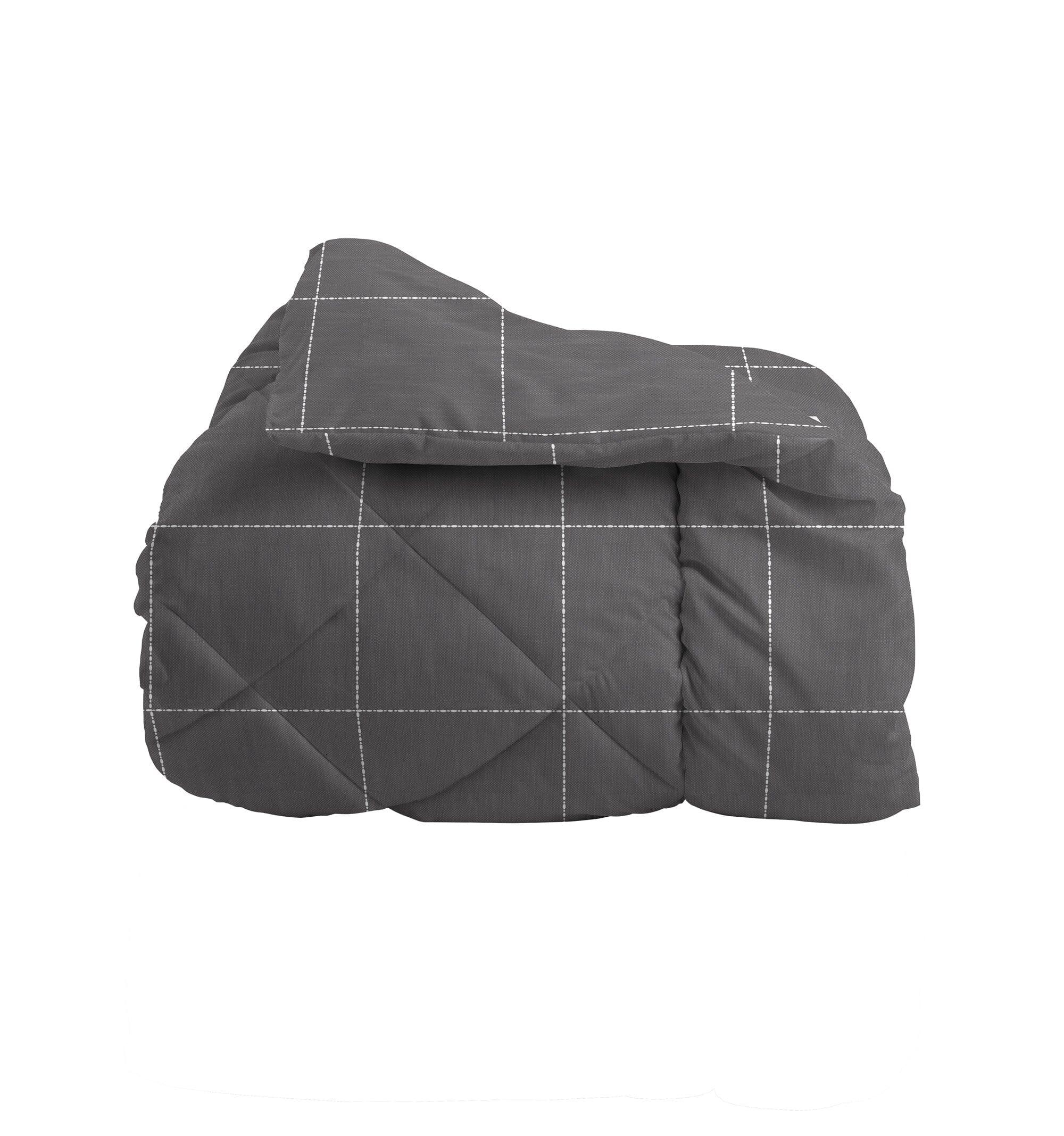 Trapunta Matrimoniale 250x250 cm con Stampa Aria Mistral Dark Grey - Amo La Casa Shop