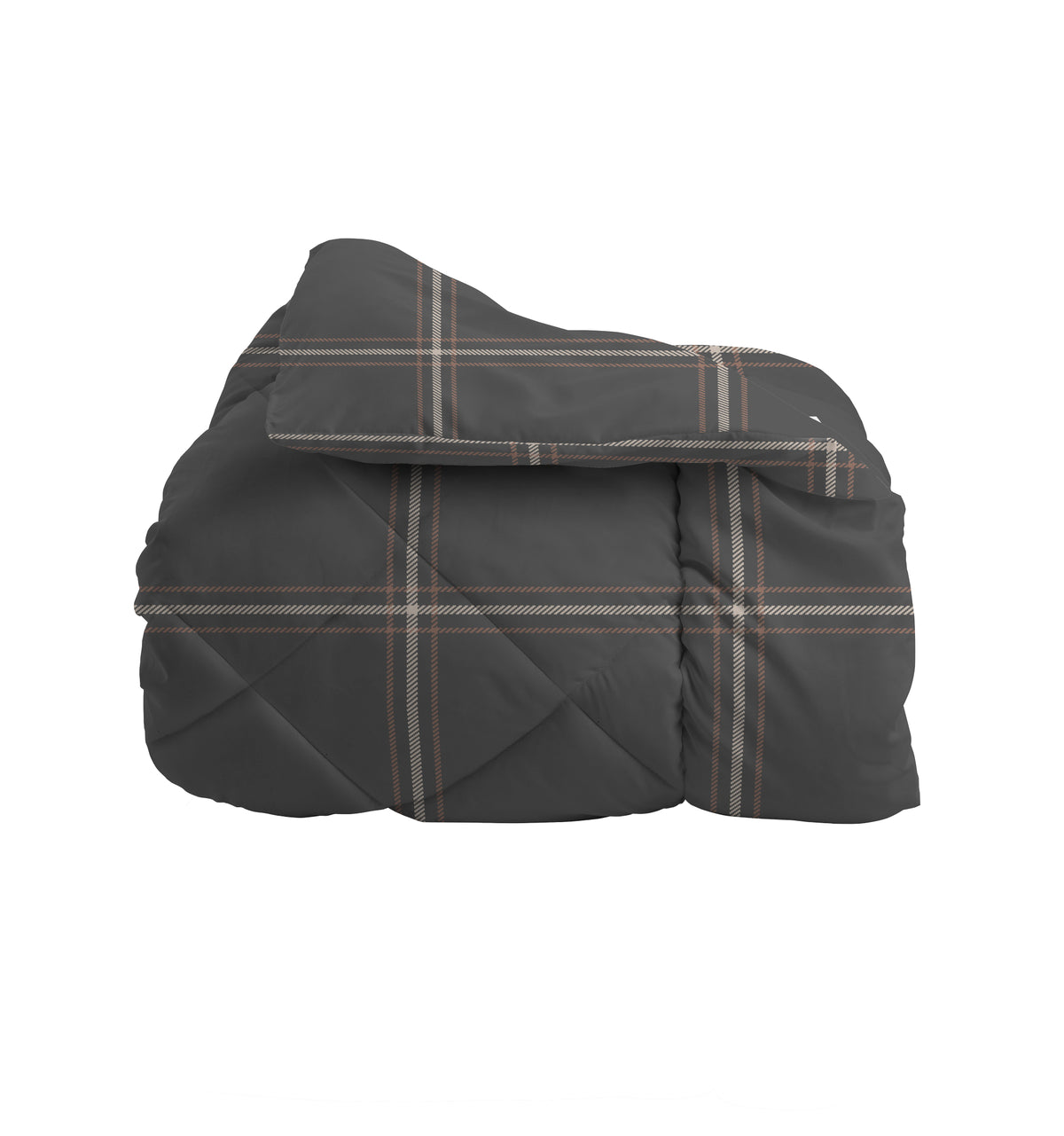 Trapunta Piazza e Mezza con Stampa - Fantasia Hug Me Mayson Dark Grey