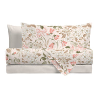 Completo Letto Singolo con Stampa Atelier - Fantasia Blair Cream