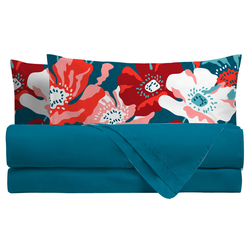 Completo Letto Digitale Singolo Poppie Ottanio - Amo La Casa Shop