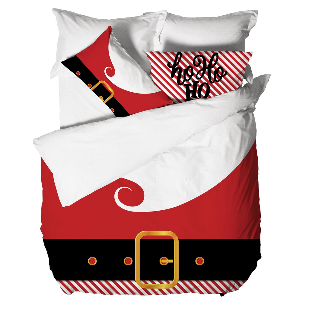 Parure Copripiumino Digitale Matrimoniale Happy Santa Claus Red - Amo La Casa Shop
