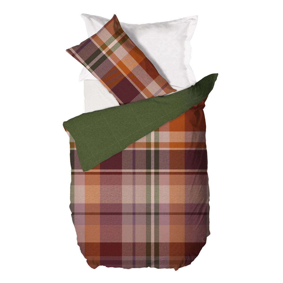 Parure Copripiumino Piazza e Mezza in Cotone con Stampa - Fantasia Wrap Me Ralph Rust
