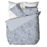Parure Copripiumino Matrimoniale in Cotone con Stampa - Fantasia Dream Me Alina Light Blue