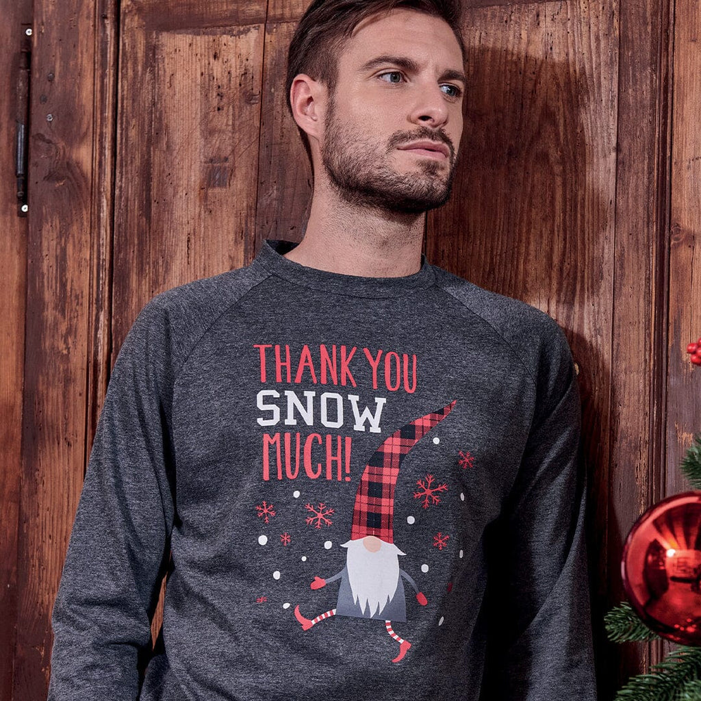 Pigiama Uomo Ferguson con gancio Dark Grey Melange Black - Amo La Casa Shop