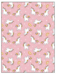 Plaid Funny 120x160 cm Starry Unicorn Pink - Amo La Casa Shop