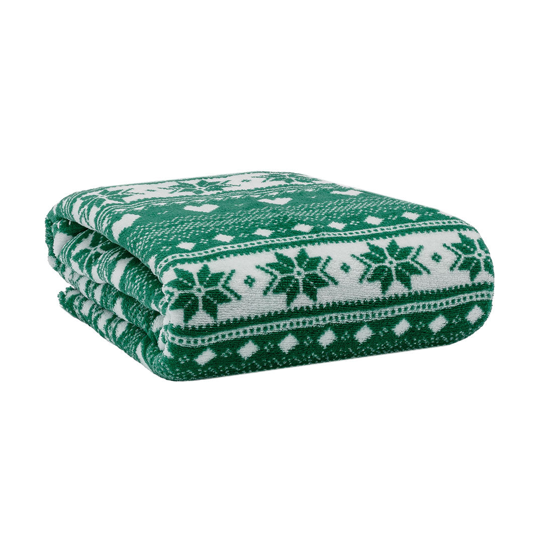 Set Coperta + Decorazione Jolly Gift 120x160 cm Tree Green