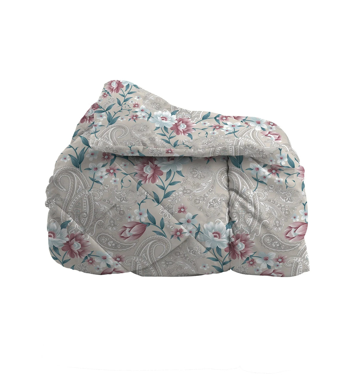 Trapunta Piazza e Mezza 205x250 cm Deco con Stampa Sira Mauve - Amo La Casa Shop