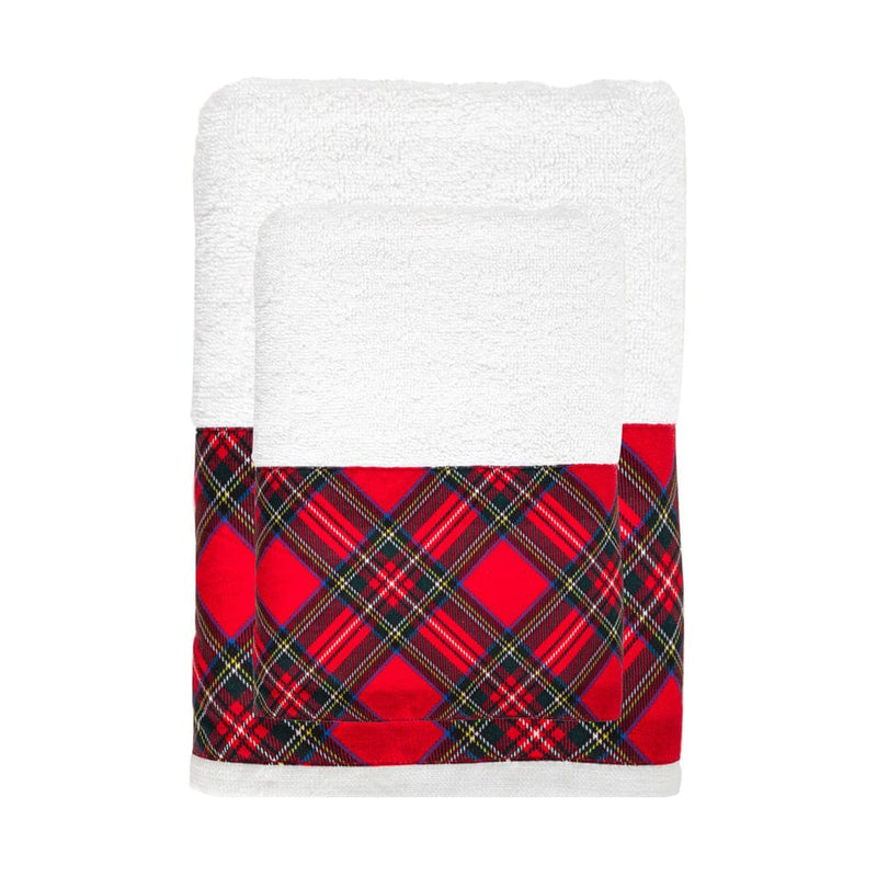 Set 2 Spugne British Gift Standard Edinburgh White