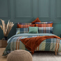 Parure Copripiumino Matrimoniale in Cotone con Stampa - Fantasia Wrap Me Ralph Teal