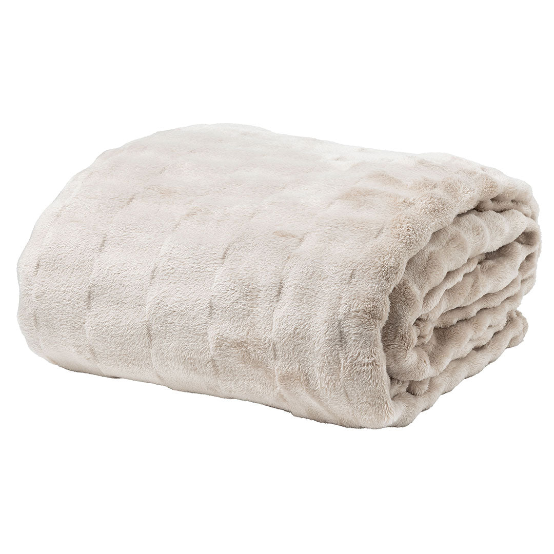 Coperta Grizzly Softy Bear 250x200 cm Tinta Unita Beige