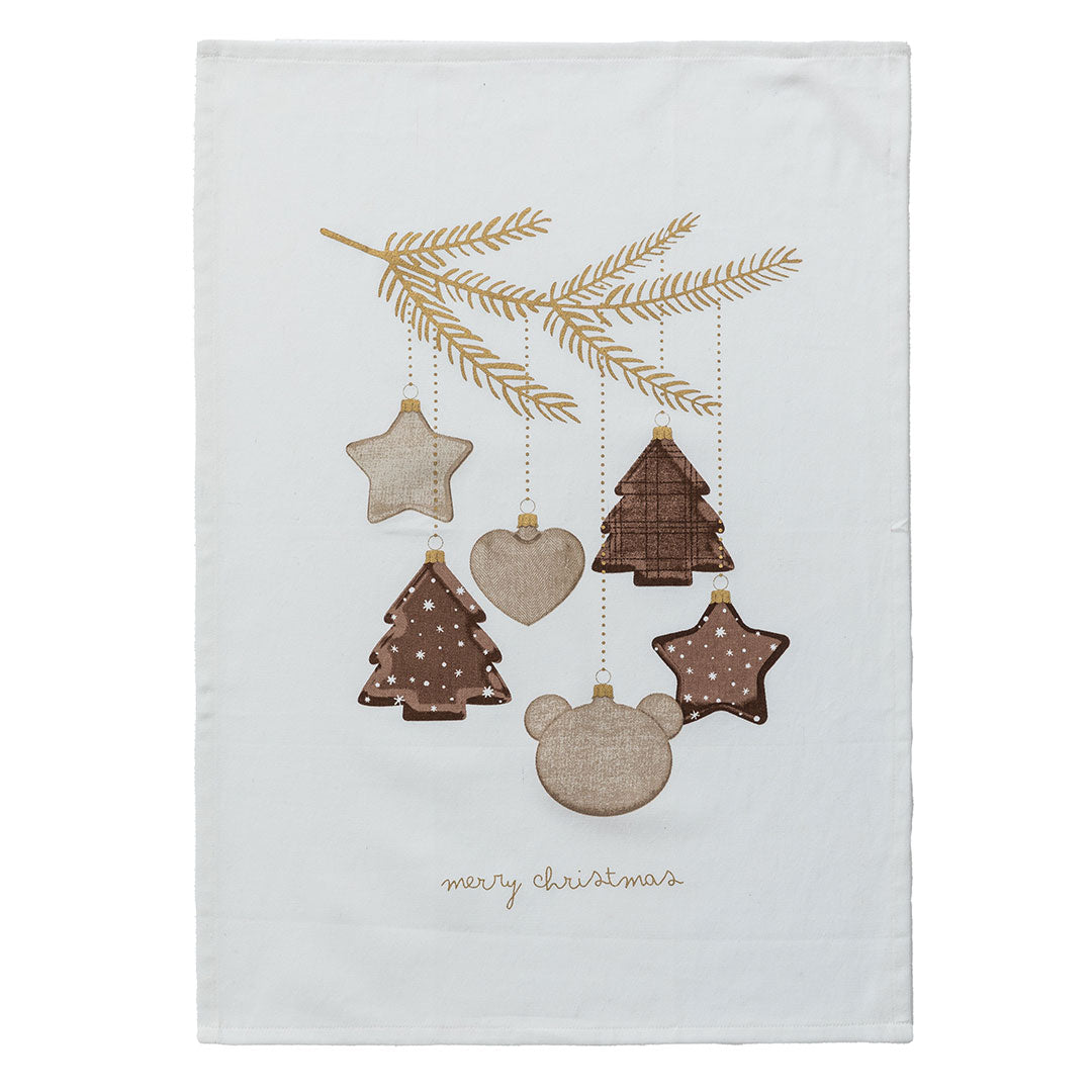Set aus 2 Softy Bear Teehandtüchern 45x65 cm Teddy Brown