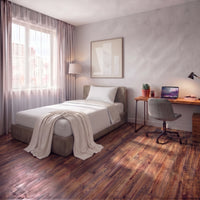 Completo Letto Singolo Softy Yarn con Stampa - Fantasia Chevron Beige
