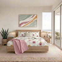 Completo Letto Matrimoniale Softy Yarn con Stampa - Fantasia Heidi Pink