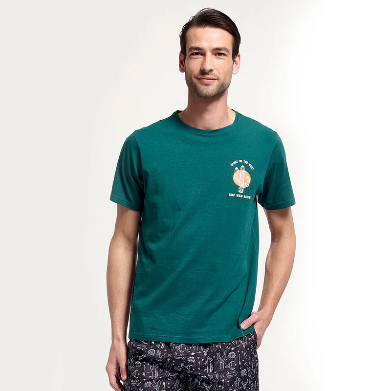 T Shirt da Uomo Desert Vibes Offman Verde - Amo La Casa Shop
