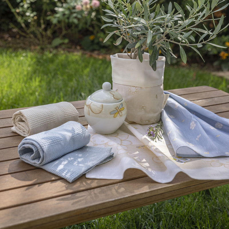 THUN® Set 4 Stronfinacci con Cestino Elegance Beige