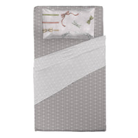 THUN® Completo Letto Piazza e Mezza Natale - Fantasia Fiocco Bows Multicolor