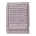 THUN® Set 2 Asciugamani Country Bloom 40x60 + 60x100 cm Tinta Unita Lilac