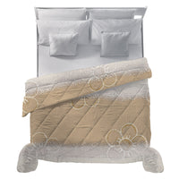 THUN® Trapunta Matrimoniale New Elegance - Fantasia Margherita Daisy Beige