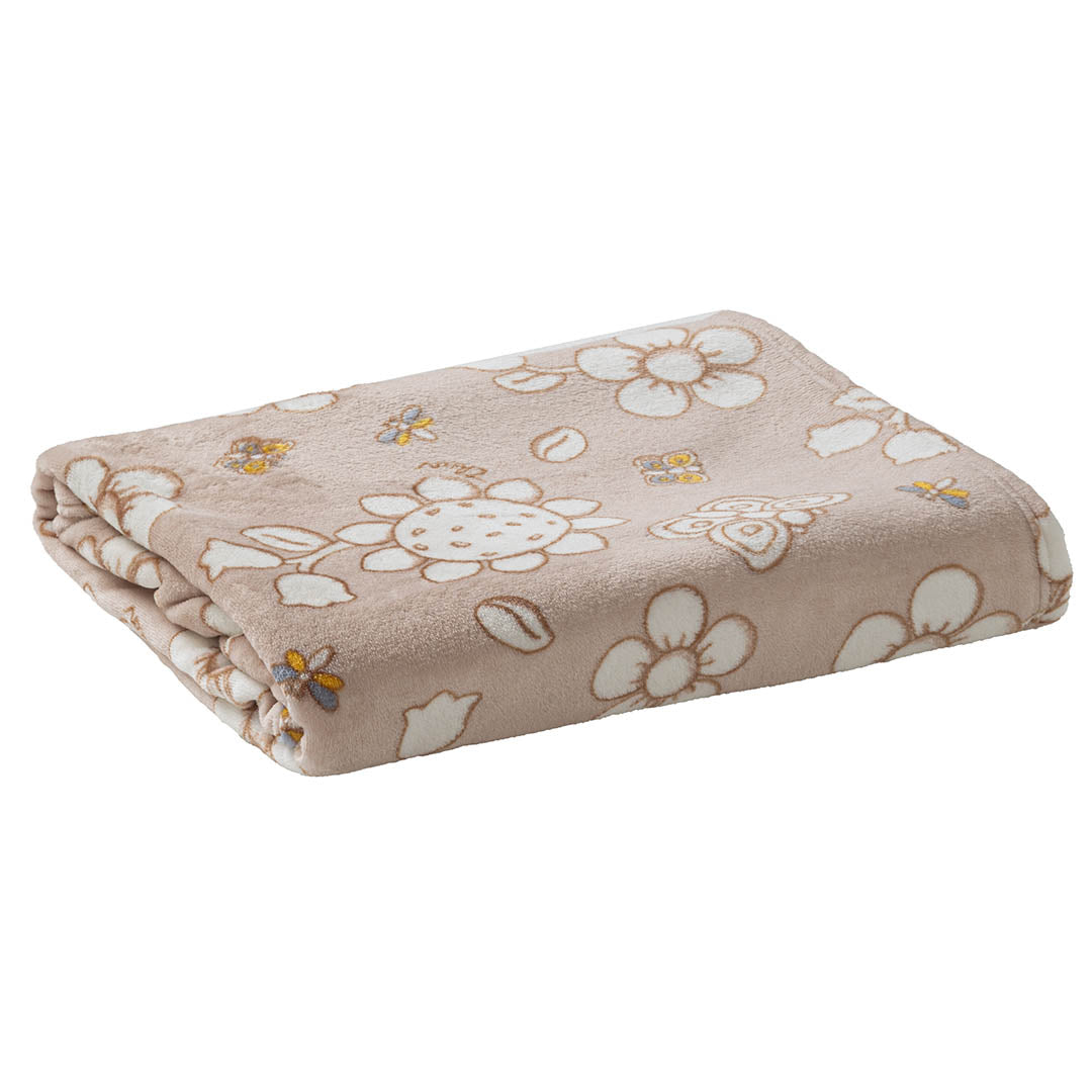 THUN® Plaid con Stampa 120x160 - Fantasia Exclusive Collection Beige