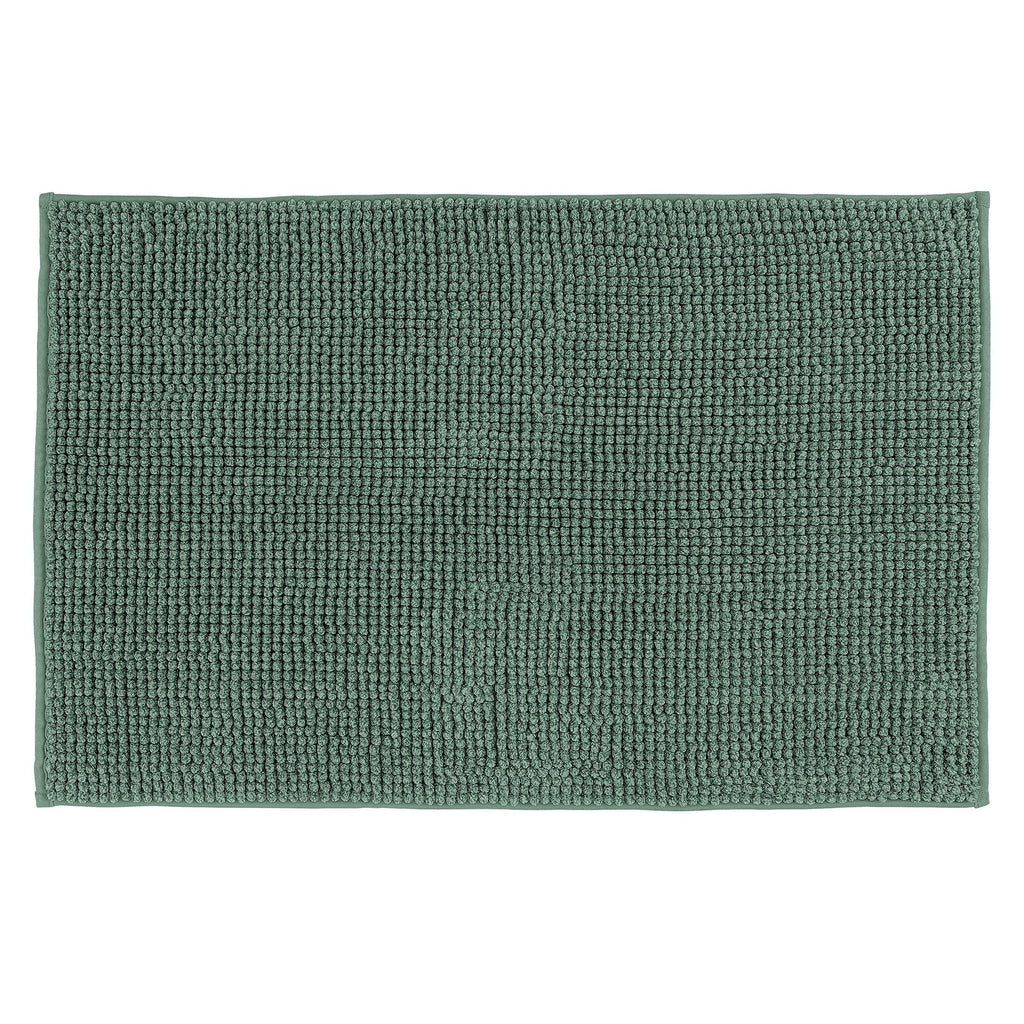 Tappeto Bagno Lipari Raboso 50x80 Tinta Unita Green - Amo La Casa Shop