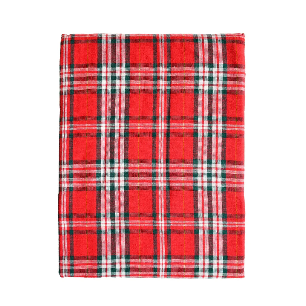 Tovaglia Tinta in Filo 140x240 cm Dolomites Dream Tartan Red - Amo La Casa Shop