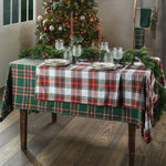 Tovaglia Tinta in Filo British Gift 140x320 cm Tartan Green