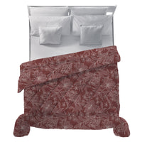 Trapunta Matrimoniale con Stampa - Fantasia Feel Me Alina Burgundy