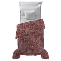 Trapunta Piazza e Mezza con Stampa - Fantasia Feel Me Alina Burgundy
