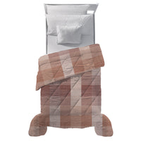 Trapunta Piazza e Mezza con Stampa - Fantasia Feel Me Gilbert Burgundy