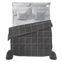 Trapunta Matrimoniale con Stampa - Fantasia Hug Me Mayson Dark Grey