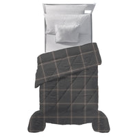 Trapunta Piazza e Mezza con Stampa - Fantasia Hug Me Mayson Dark Grey