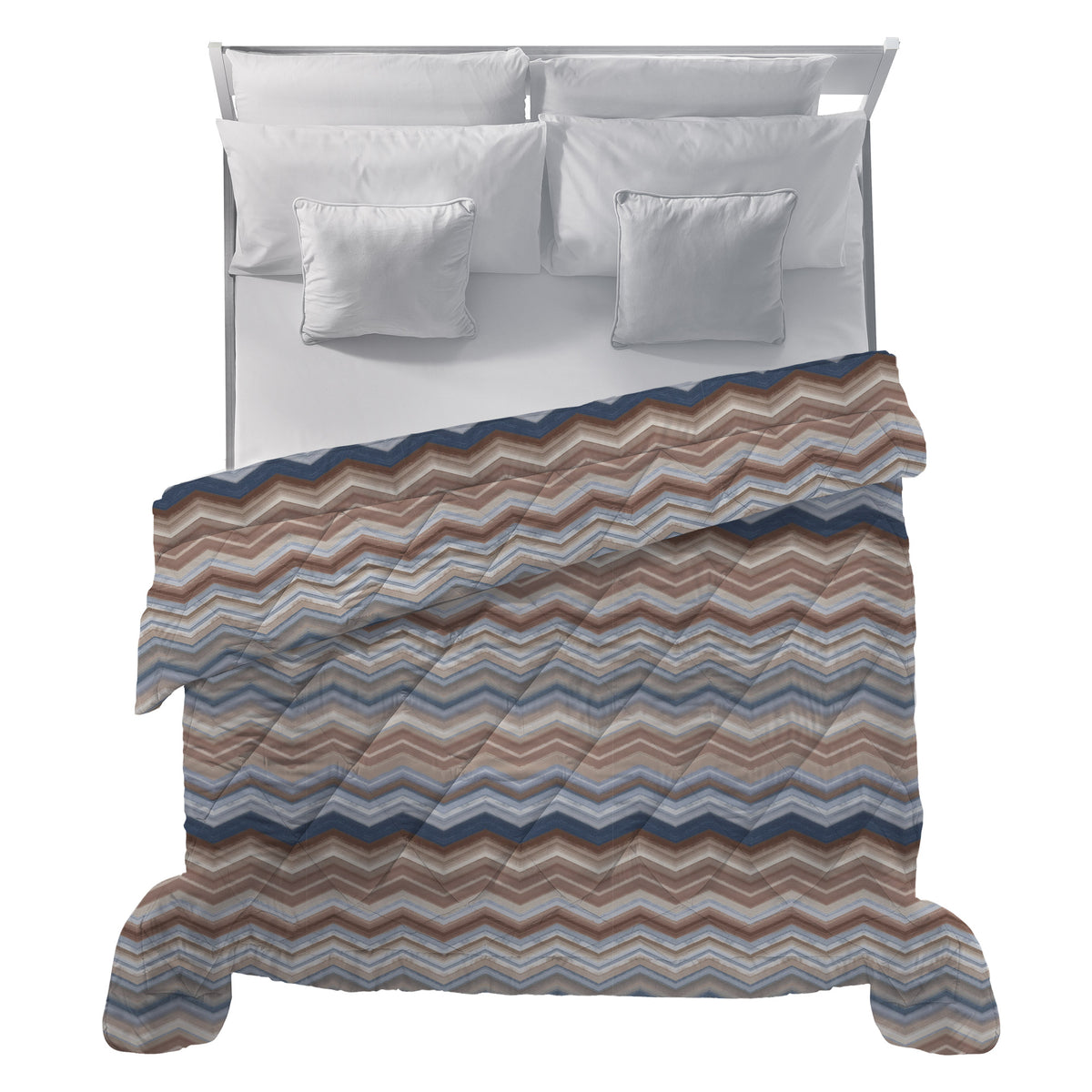 Trapunta Matrimoniale con Stampa - Fantasia Dream Me Ysidro Blue