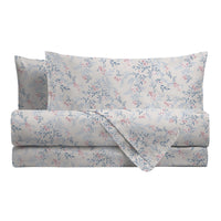 Completo Letto Singolo Softy Yarn con Stampa - Fantasia Adelaide Blue