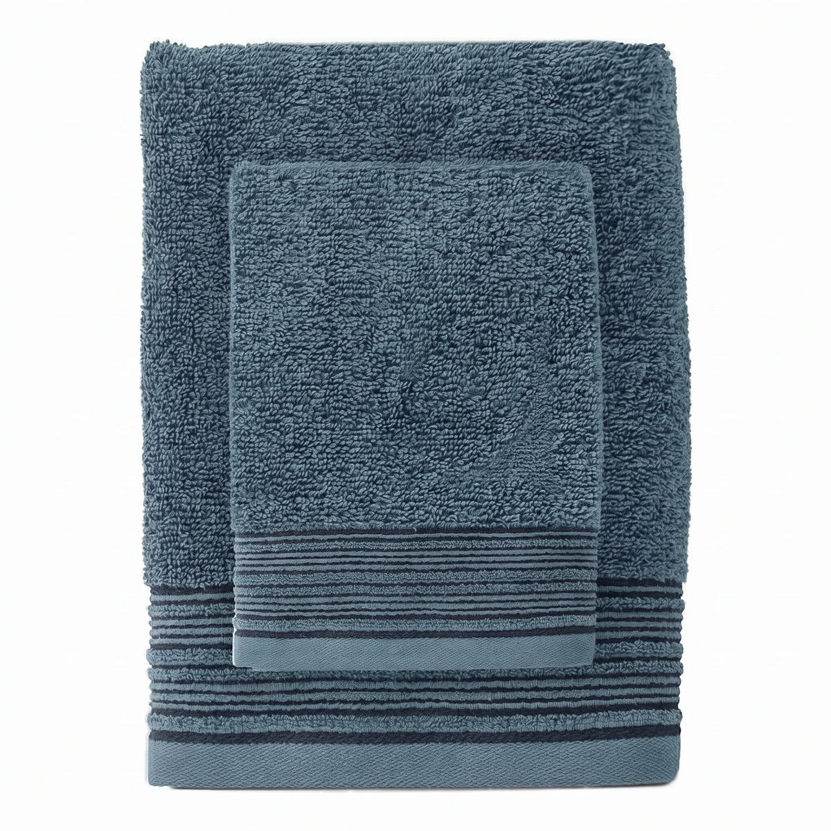 Set 2 Asciugamani Relax Me Standard Tinta Unita Dark Blue