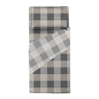 Completo Letto Singolo Softy Yarn con Stampa - Fantasia Ally Taupe
