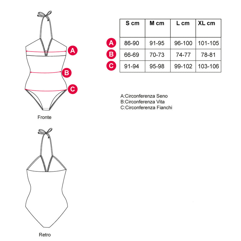 Costume Donna Polinesia Amabi Fucsia - Amo La Casa Shop