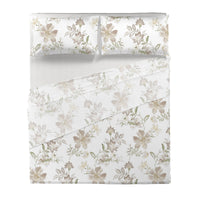 Di Maestro Completo Letto Stampato  Matrimoniale Amal Beige