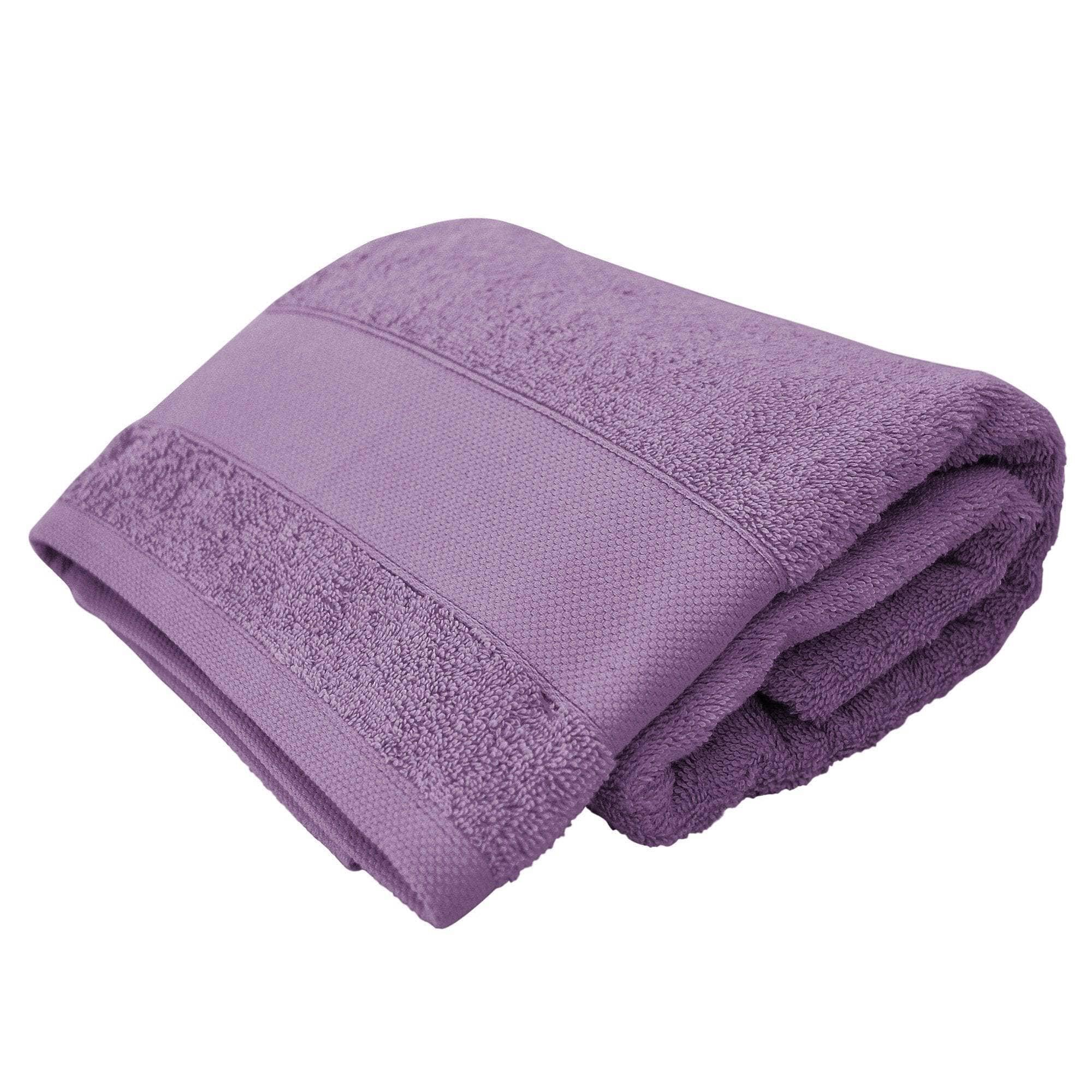 Asciugamano Viso in Spugna Carezze 50x100 Viola - Amo La Casa Shop