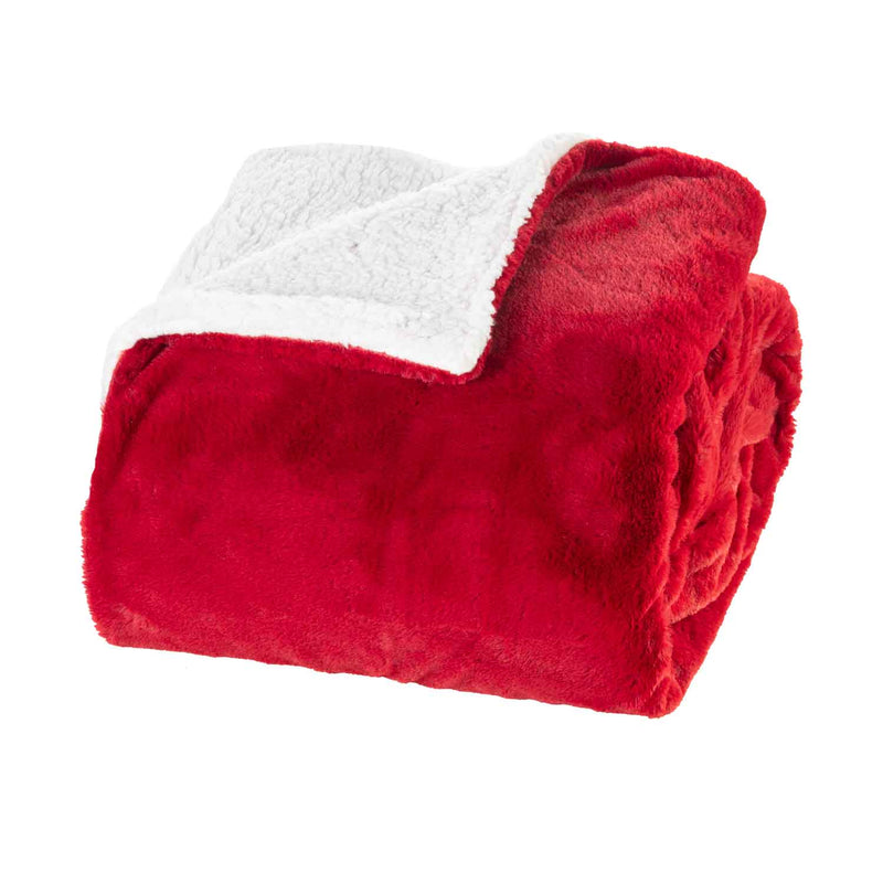 Coperta Sweety 250x200 Tinta Unita Rosso - Amo La Casa Shop