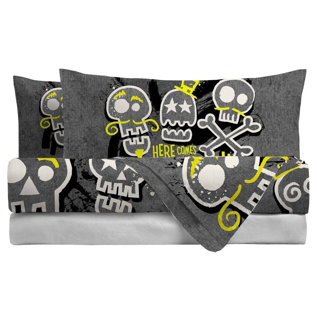 Copripiumino Digitale Singolo Trouble Grey - Amo La Casa Shop