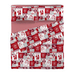 Completo Letto Stampato Ginger Matrimoniale Holiday Patchwork Red - Amo La Casa Shop